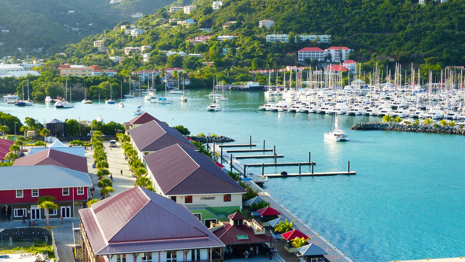 Road Town, the capital of the British Virgin Islands