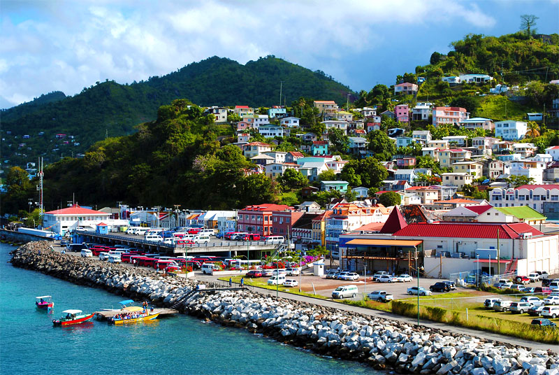 St George's harbour Grenada.