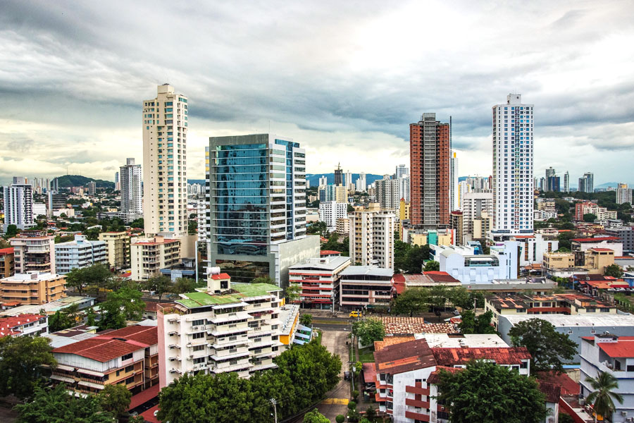 Panoramic view of Panama City, Panama
