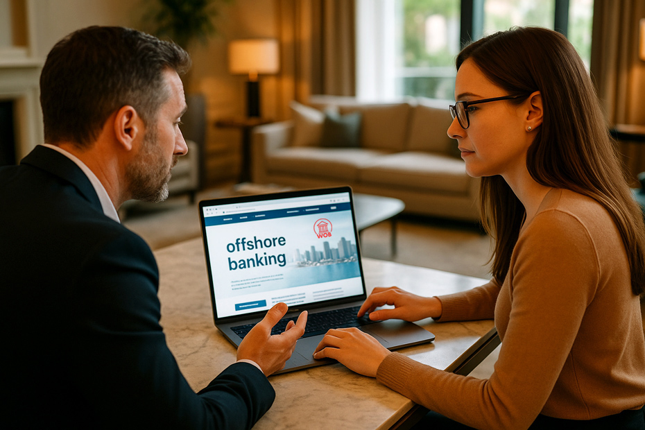 Couple looking for offshore banking information