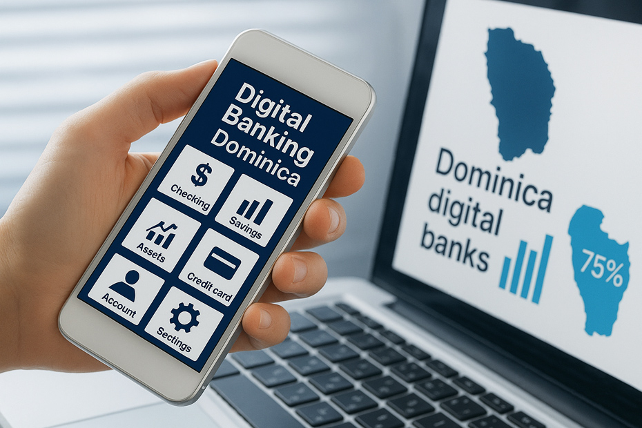 Phone in hand with digital banking app